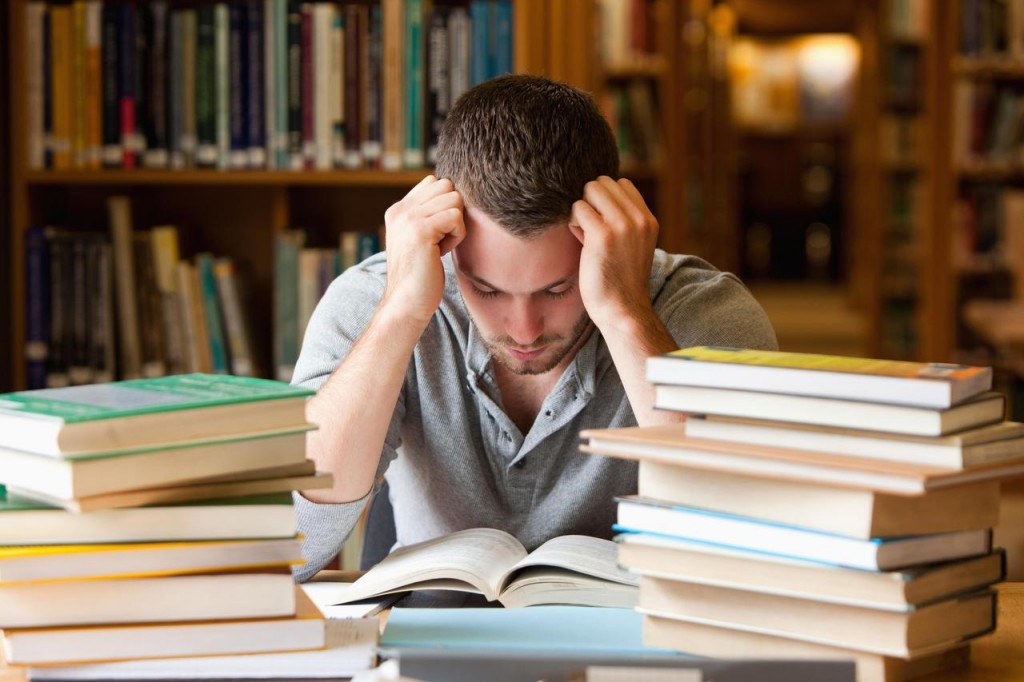 student-at-library